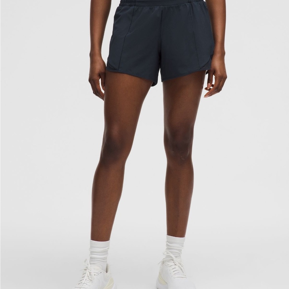 Lululemon Hotty Hot High Rise 4” Navy Shorts